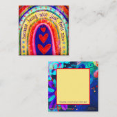 Nice voelt aangenaam~ inspiratie-achtige kaarten vierkante visitekaartje (Voorkant / Achterkant)