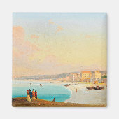 Nice, Vue sur la plage du Quai du Midi, Magnet (Devant)