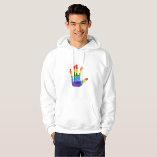 NICE WHIT HOODIE : LGTB+ SUPPORTIEF