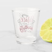 Nice With Hint of Naughty | Fun Christmas Holiday Shot Glas (Achterkant)