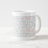 Nicene Creed Jumbo Mug 20oz (Devant droit)