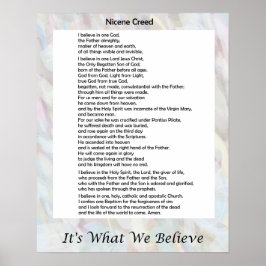 Nicene Creed Poster 16 x 20 inch