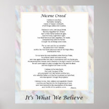Nicene Creed Premium Poster Your Size