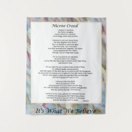 Nicene Creed Tapestry Christelijk Prayer Decor Wandkleed