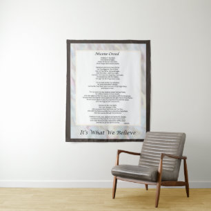 Nicene Creed Tapestry Christelijk Prayer Decor Wandkleed