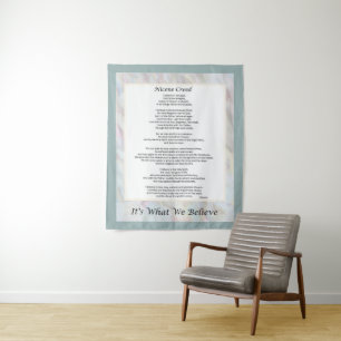 Nicene Creed Tapestry Prayer Wall Decor Wandkleed