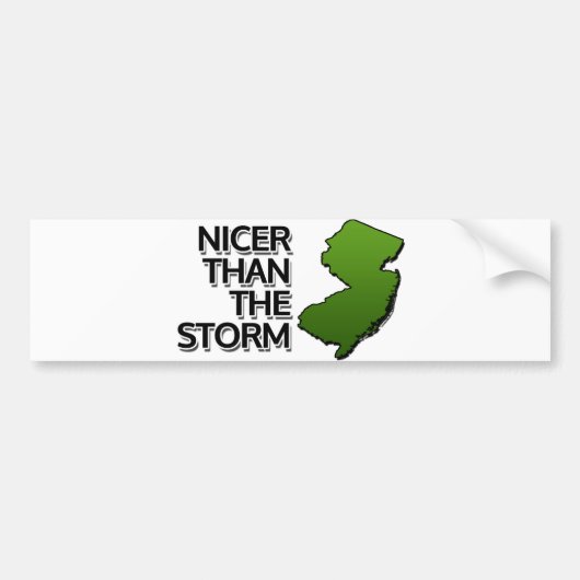 Nicer dan het storm bumpersticker (Voorkant)