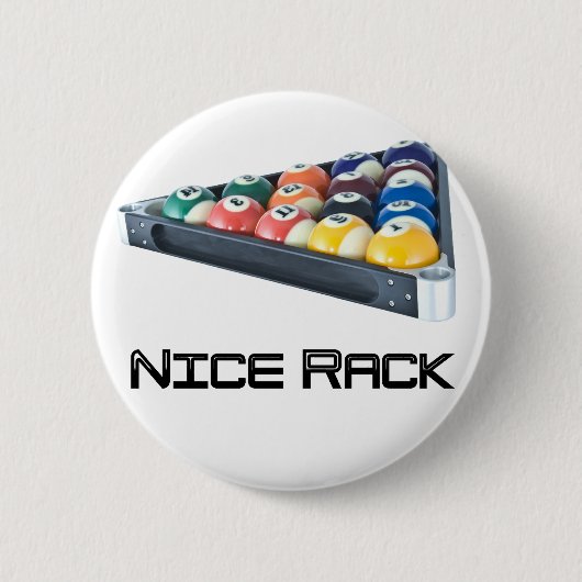 NiceRack Black Ronde Button 5,7 Cm (Voorkant)
