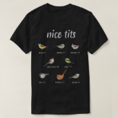 Nicetits grappige vogel kijkt cadeautje Birder Man T-shirt (Design voorkant)