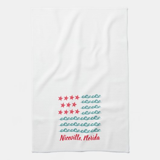 Niceville, serviette de cuisine de drapeau de (Vertical)