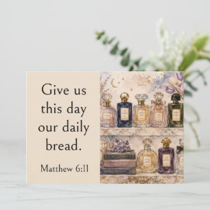Niche Parfumcollectie, Matteüs 6:11 Bijbelvers Kaart