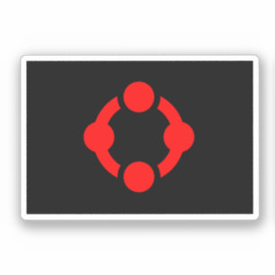 Niche Pride-vlag (Zwart) Sticker