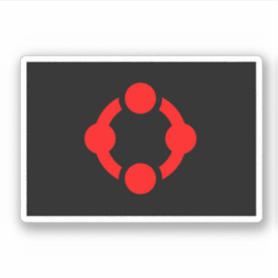 Niche Pride-vlag (Zwart) Sticker