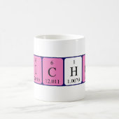 Nichola tasse de nom de table périodique (Centre)
