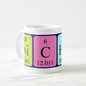 Nichola tasse de nom de table périodique (Devant gauche)