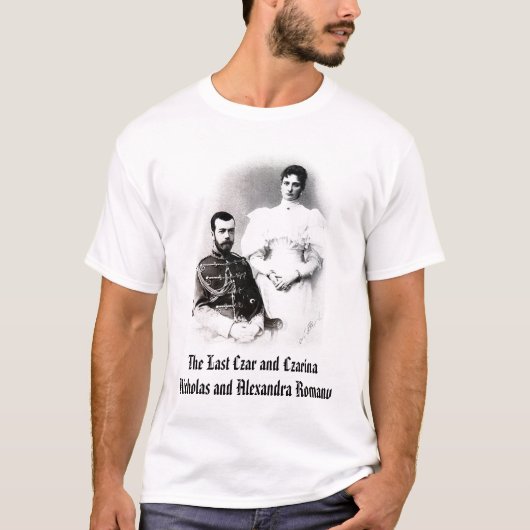 Nicholas en Alexandra, de laatste tsaar en Czari.. T-shirt (Voorkant)