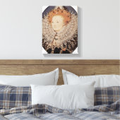 Nicholas Hilliard - Koningin Elizabeth I van Engel Canvas Afdruk (Insitu (Slaapkamer))