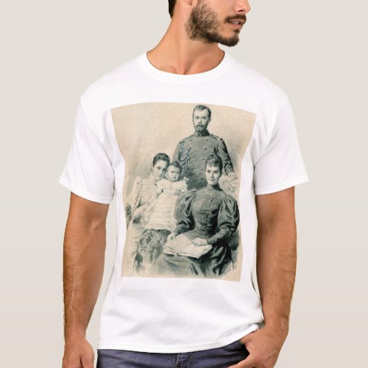 Nicholas II en Familie T-shirt (Voorkant)