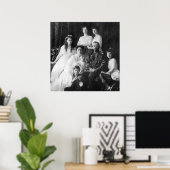 Nicholas II et Poster de famille (Bureau à domicile)