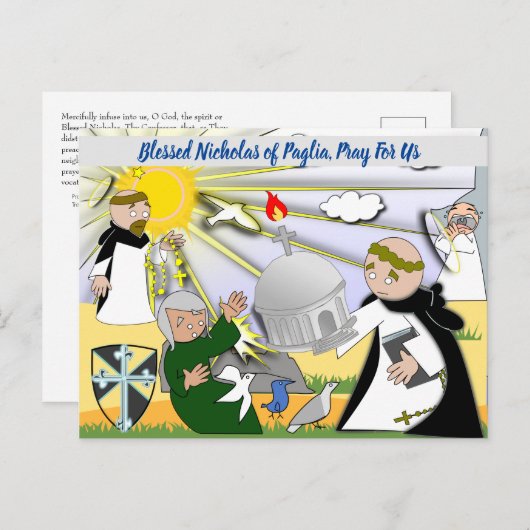 Nicholas of Winterbourne van het Briefkaart Paglia (Voorkant / Achterkant)