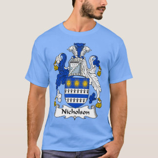 Nicholson Coat of Arms Family Crest  T-shirt