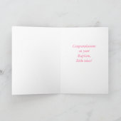 Nicht Doop Gefeliciteerd Roze Kind van God Kaart (Binnen)
