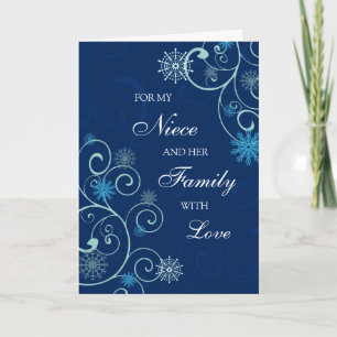 Nicht en haar Vrolijke Kerstkaart van de Familie Feestdagen Kaart
