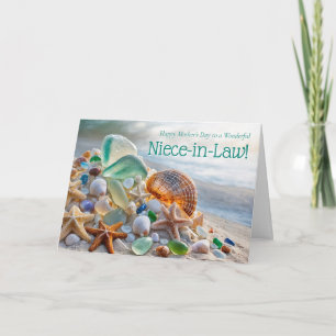 Nicht in Law Moederdag Strand Thema Kaart
