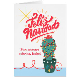 Nicht Kerst Cactus Spaans Feliz Navidad