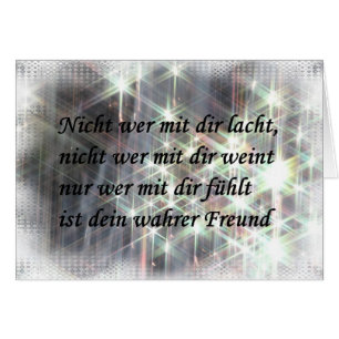 Nicht mit dir weint...... Faltkarte