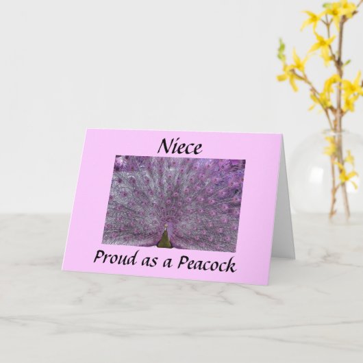 NICHT = TROTS ALS EEN PAUW ZOALS JE AFSTUDEREN KAART (Gele Bloem)