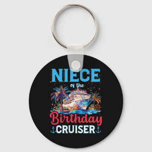 Nichtje van de verjaardag Cruiser Funny Cruise ver Sleutelhanger