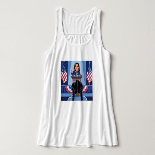 NICHTJE VAN KAMALA HARRIS TANKTOP (Design voorkant)