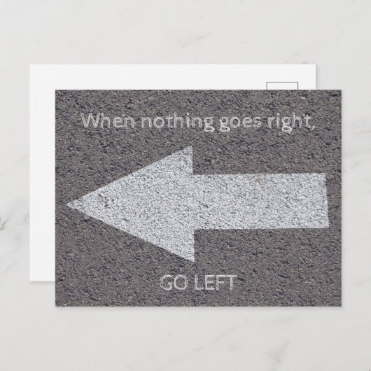 Nichts geht rechts briefkaart (Voorkant / Achterkant)