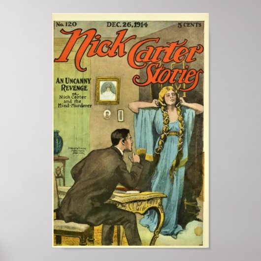 Nick Carter Stories 120 - Een griezelige wraak Poster (Voorkant)