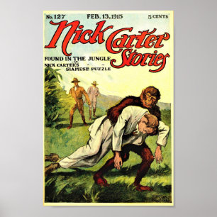 Nick Carter Stories 127 - Gevonden in het Oerwoud Poster