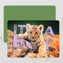 NiCK DAViD baby - Tiger Shower-uitnodiging Kaart