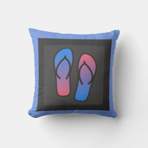 NiCK DAViD - Coussin à retournement de lagune bleu