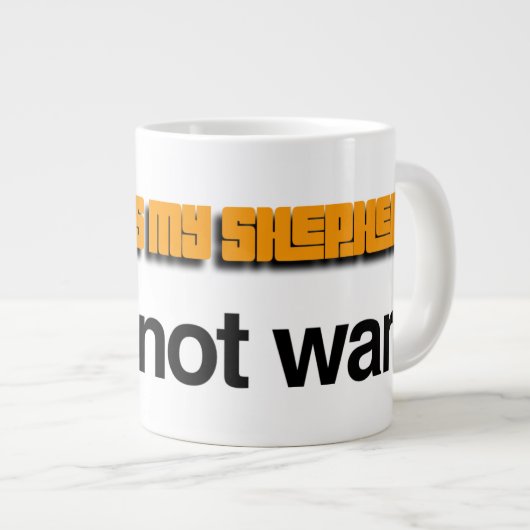NiCK DAViD - Psalm 23 Orange Mug (Devant droit)