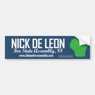 Nick De Leon Bumper Sticker