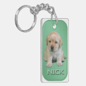 Nick Dog Label Sleutelhanger (Voorkant Links)