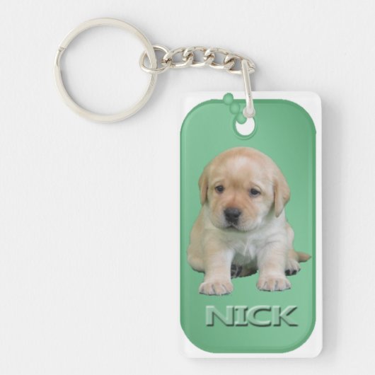 Nick Dog Label Sleutelhanger (Voorkant)