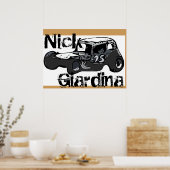 Nick Giardina Coupe Stockcar Modified Racing Car Poster (Keuken)