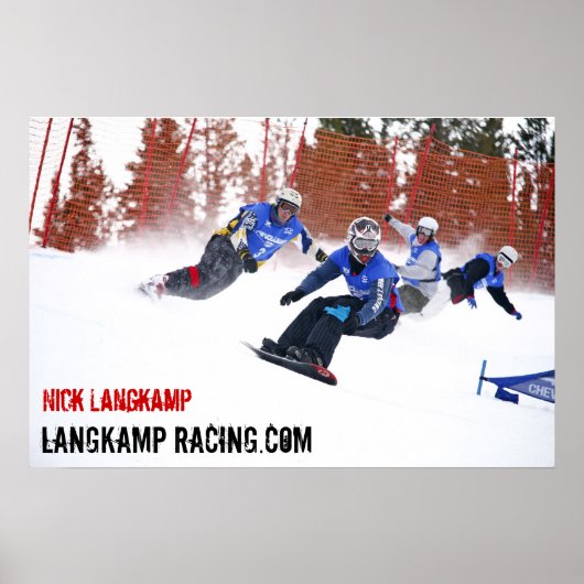 Nick Langkamp Racing Poster (Voorkant)