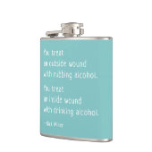Nick Miller Funny Quote met alcohol Flask Heupfles (Links)