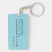 Nick Miller Quote 1/6 Sleutelhanger (achterkant)