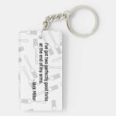 Nick Miller Quote 4/6 Sleutelhanger (achterkant)