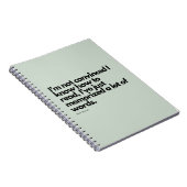 Nick Miller Quote Notitieboek (Rechterzijde)