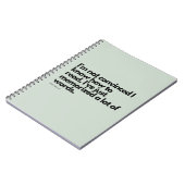 Nick Miller Quote Notitieboek (Linkerzijde)