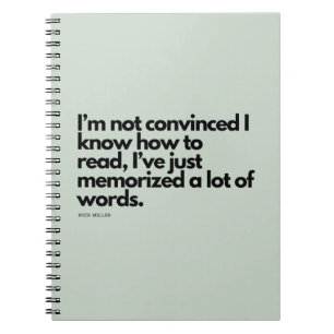 Nick Miller Quote Notitieboek